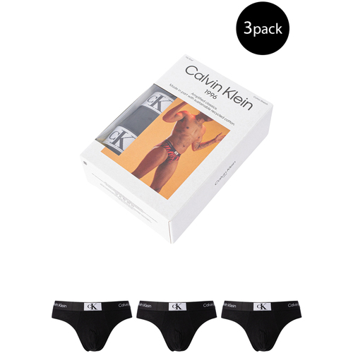 Spodnje perilo Moški Spodnje hlače Calvin Klein Jeans HIP BRIEF 3PK 000NB3527A Črna