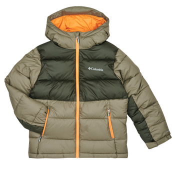 Oblačila Dečki Puhovke Columbia Pike Lake II Hooded Jacket Zelena