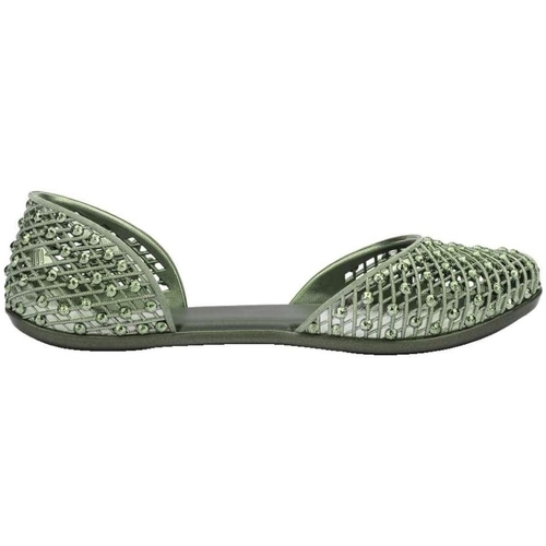 Čevlji  Ženske Balerinke Melissa Crown Fem - Metallic Green/Green Zelena