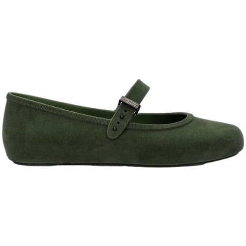 Čevlji  Ženske Balerinke Melissa Soft Ballerina Velvet Fem - Green Zelena