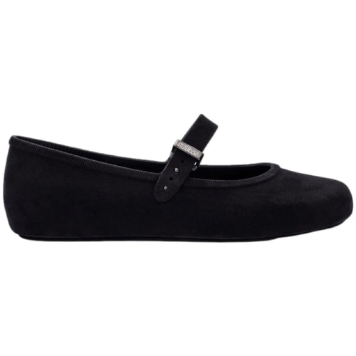 Čevlji  Ženske Balerinke Melissa Soft Ballerina Velvet Fem - Black Črna