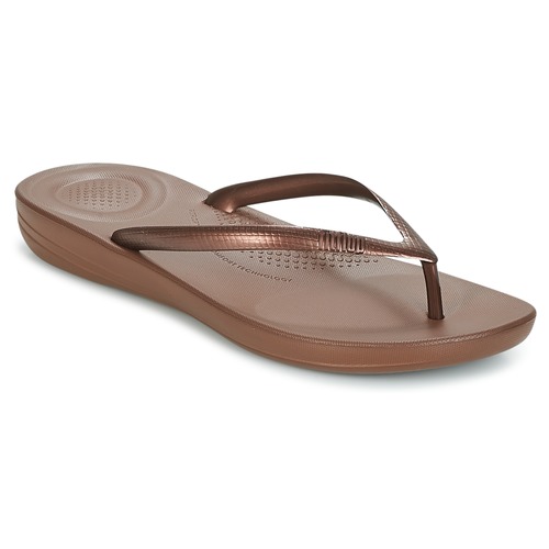 Čevlji  Ženske Japonke FitFlop IQUSHION ERGONOMIC FLIP FLOPS Kostanjeva