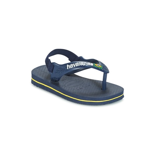 Čevlji  Otroci Japonke Havaianas BABY BRASIL LOGO Rumena