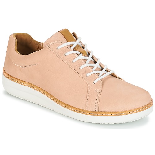 Čevlji  Ženske Čevlji Derby Clarks Amberlee Rosa Bež / Nubuck