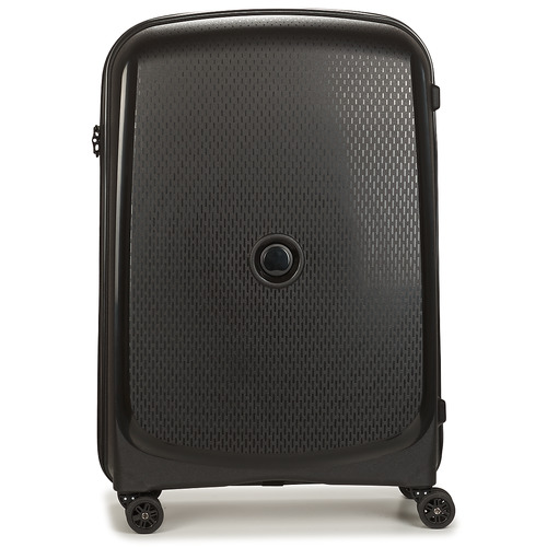 Tašky Pevné cestovné kufre DELSEY PARIS 72 CM 4 DOUBLE WHEELS TROLLEY CASE Čierna