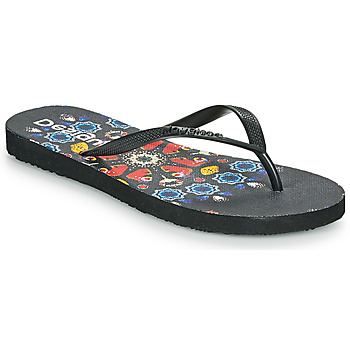 Topánky Žena Žabky Desigual FLIP FLOP BUTTERFLY Čierna