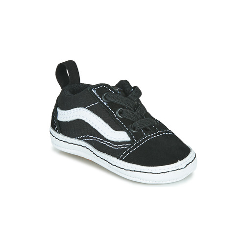 Topánky Deti Nízke tenisky Vans OLD SKOOL CRIB Čierna / Biela