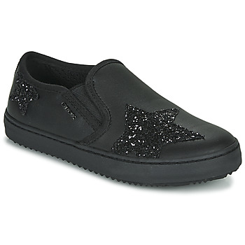 Topánky Dievča Slip-on Geox J KALISPERA FILLE Čierna