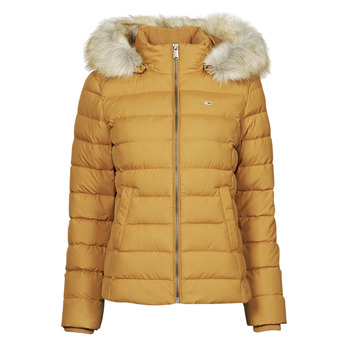 Oblečenie Žena Vyteplené bundy Tommy Jeans TJW BASIC HOODED DOWN JACKET Žltá horčicová