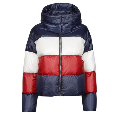 Oblečenie Žena Vyteplené bundy Tommy Hilfiger COLORBLOCK  DWN PUFFER JKT Viacfarebná