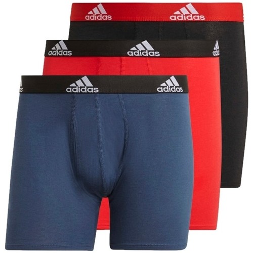 Spodná bielizeň Muž Boxerky adidas Originals adidas Logo Boxer Briefs 3 Pairs Čierna