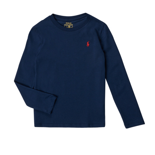 Oblečenie Dievča Tričká s dlhým rukávom Polo Ralph Lauren 313841122018 Námornícka modrá