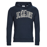 Oblečenie Muž Mikiny Jack & Jones JJCEMB SWEAT HOOD Námornícka modrá