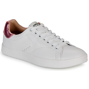 Topánky Žena Nízke tenisky Only ONLSHILO-44 PU CLASSIC SNEAKER Biela / Ružová