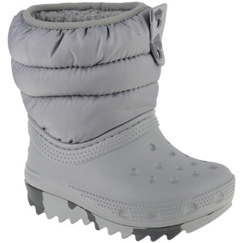 Topánky Chlapec Snehule  Crocs Classic Neo Puff Boot Toddler Šedá