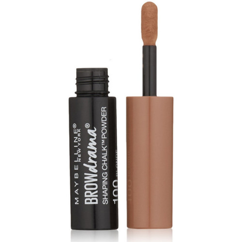 krasa Žena Líčenie obočia Maybelline New York Brow Drama Shaping Chalk Eyebrow Powder Hnedá