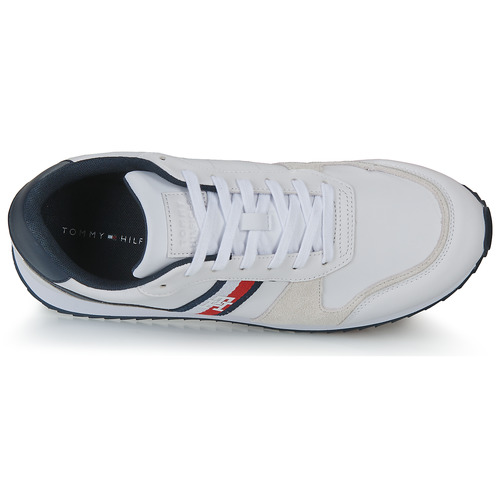 Tommy Hilfiger RUNNER EVO LEATHER Biela / Červená / Béžová