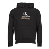 Oblečenie Muž Mikiny Calvin Klein Jeans STACKED ARCHIVAL HOODY Čierna