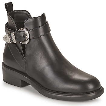 Topánky Žena Polokozačky Only ONLBLOOM-5 PU BUCKLE BOOT Čierna