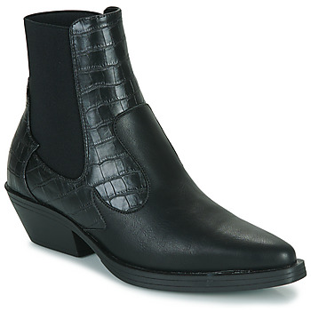 Topánky Žena Čižmičky Only ONLBRONCO-2 SHORT PU COWBOY BOOT Čierna