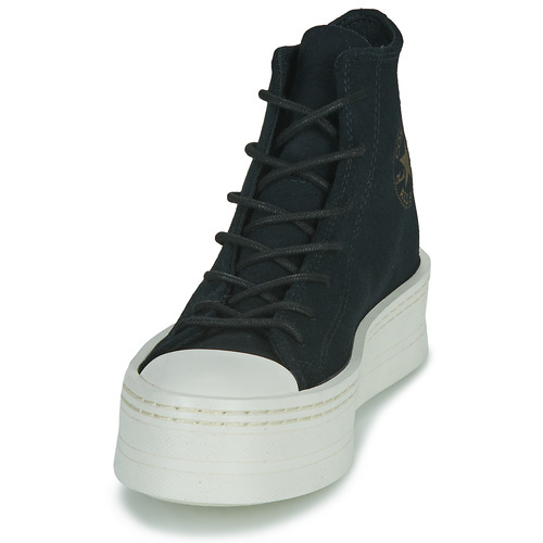 Converse CHUCK TAYLOR ALL STAR MODERN LIFT PLATFORM MONO SUEDE Čierna