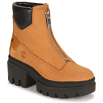 Topánky Žena Polokozačky Timberland EVERLEIGH BOOT FRONT ZIP Ťavia hnedá