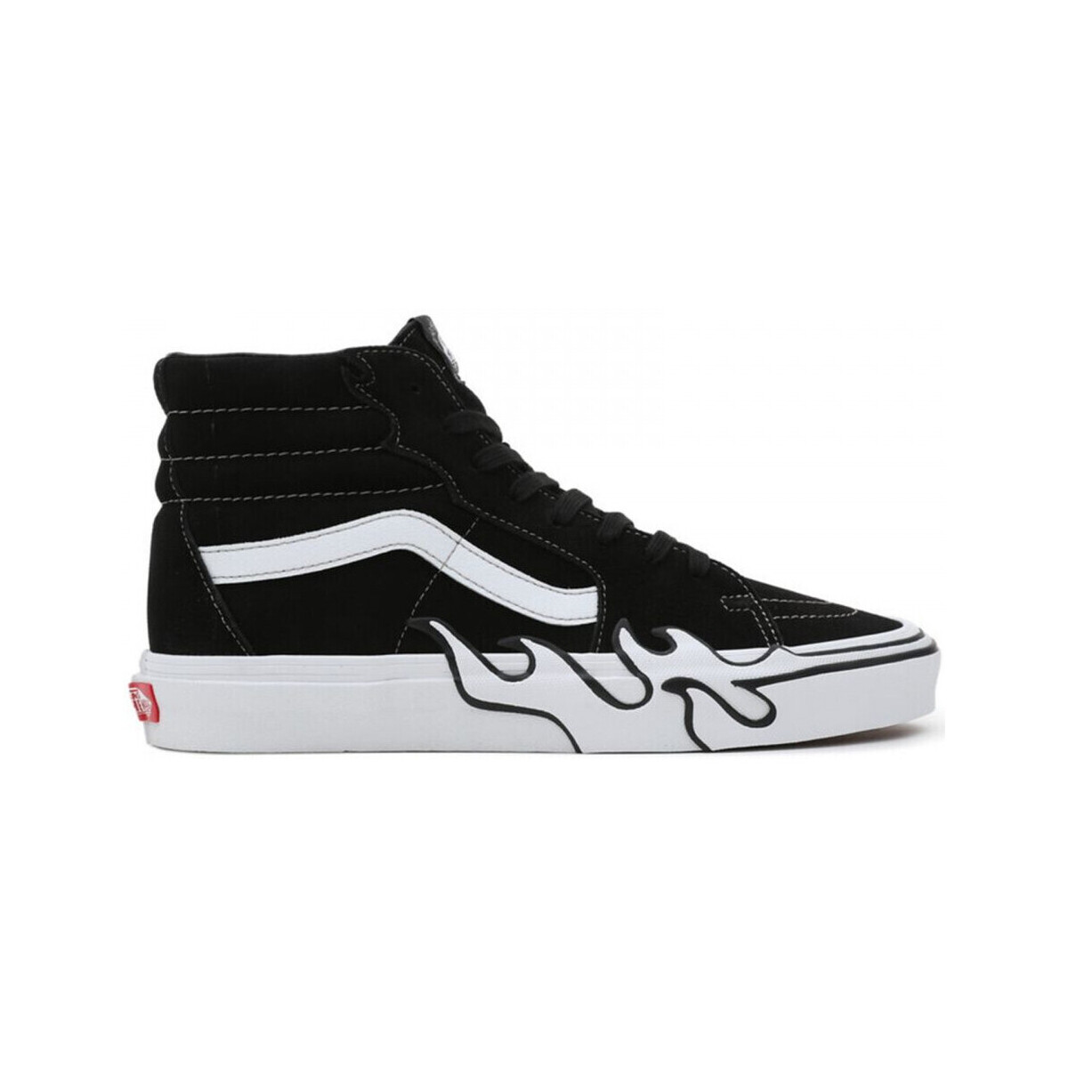 Topánky Muž Skate obuv Vans Sk8-hi flame suede Čierna