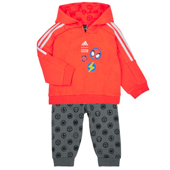 Oblečenie Deti Komplety a súpravy Adidas Sportswear DY SM JOG Červená / Biela / Šedá