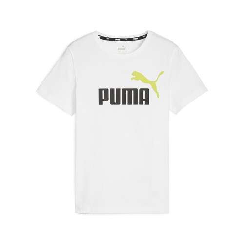 Oblečenie Chlapec Tričká s krátkym rukávom Puma ESS+ 2 COL LOGO TEE B Biela