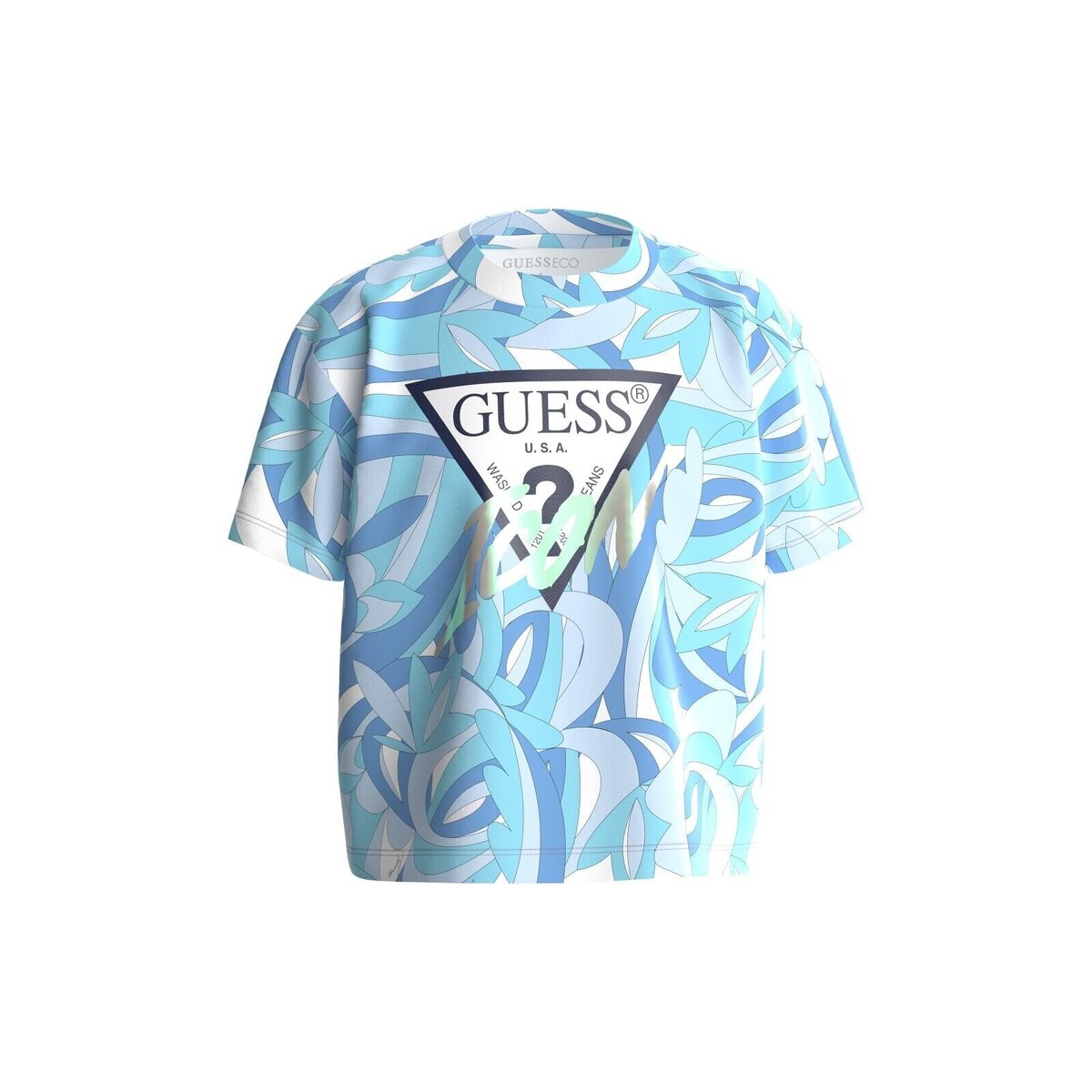 Oblečenie Dievča Tričká s krátkym rukávom Guess SS SHIRT Modrá