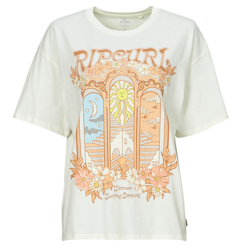 Rip Curl TROPICAL TOUR HERTIAGE TEE Béžová