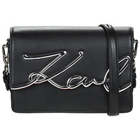 Tašky Žena Tašky cez rameno Karl Lagerfeld K/SIGNATURE MD SHOULDERBAG Čierna