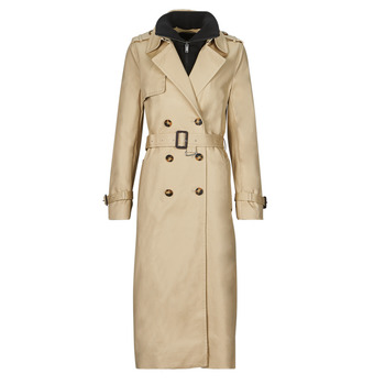 Oblečenie Žena Kabátiky Trenchcoat Ikks TRENCH MI MOLLET COTON Béžová