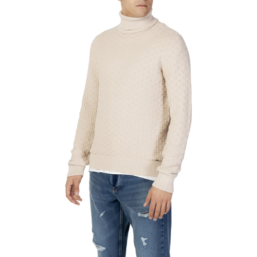 Oblečenie Muž Cardigany Only & Sons  ONSKAY REG ROLL NECK KNIT 22023177 Béžová