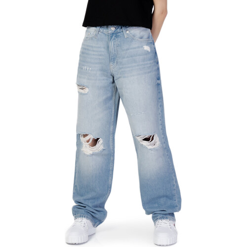 Oblečenie Žena Rovné Rifle Calvin Klein Jeans 90S STRAIGHT J20J219328 Modrá