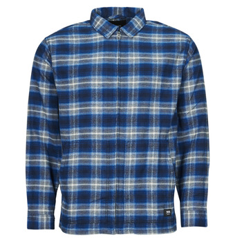 Oblečenie Muž Vrchné košele Vans Montwood Zip Flannel Modrá