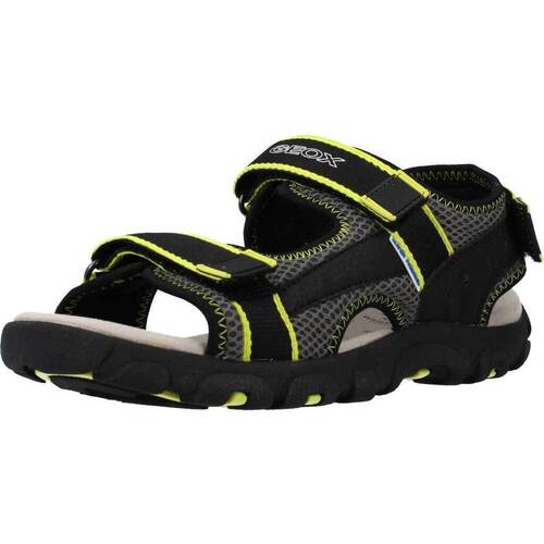 Topánky Chlapec Sandále Geox JR SANDAL STRADA A Čierna