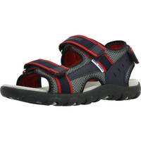 Topánky Chlapec Sandále Geox JR SANDAL STRADA A Červená