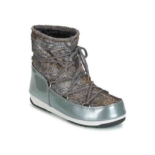 Topánky Žena Snehule  Moon Boot MOON BOOT LOW LUREX Šedá / Strieborná