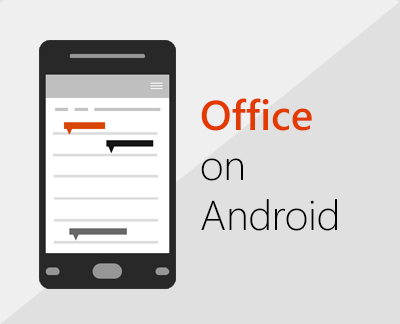 Click to set up Office for Android