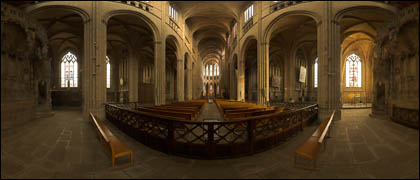 Vue de l'intérieur de la cathédrale.