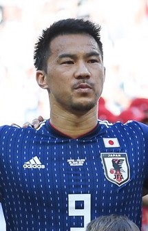 Okazaki op het WK 2018 met Japan