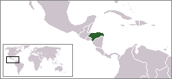 Location of Honduras