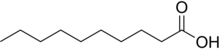 Structuurformule van decaanzuur