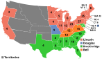 Electoral map, 1860 election