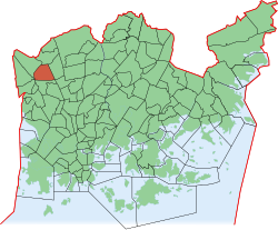 Position of Kannelmäki within Helsinki