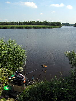 Een kreek in Sint-Laureins