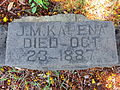 J. M. Kapena, d. 23 Oct 1887