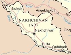 Vị trí của Nakhchivan