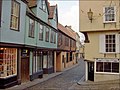 Elm Hill húsið í Norwich í Englandi